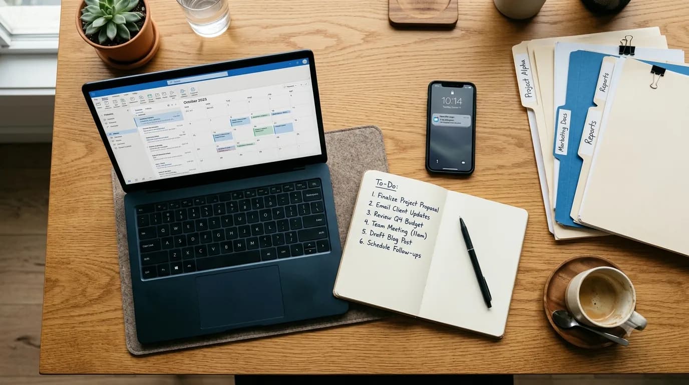 Administrative support virtual assistant handling scheduling and inbox tasks